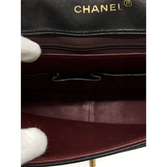 Chanel Shoulder Bag Leather Black - Picture 6 of 6